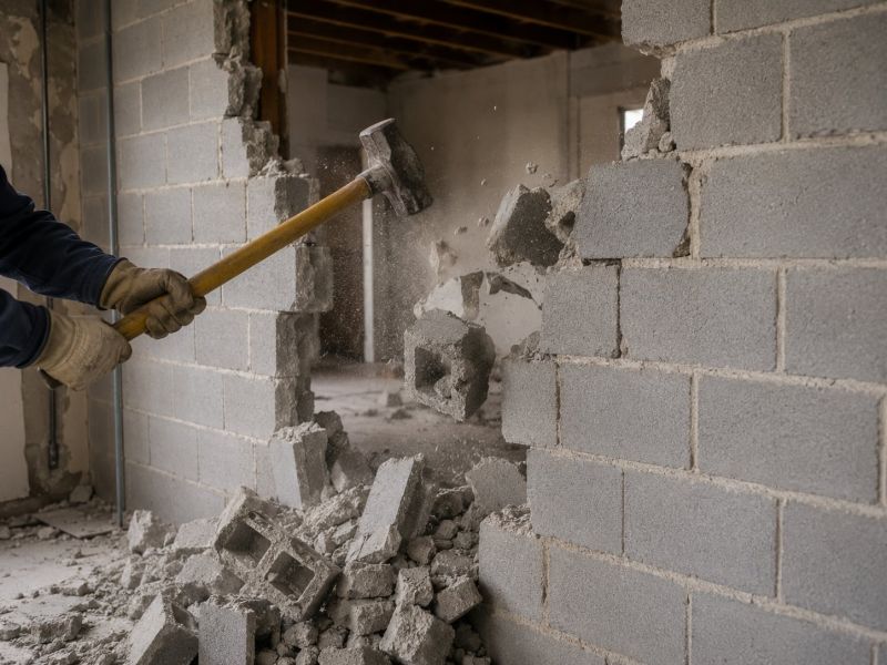 Block Wall Demolition in Sacramento, CA