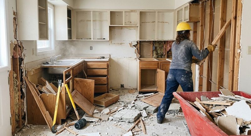 Kitchen Wall Demolition in Frederick, MD