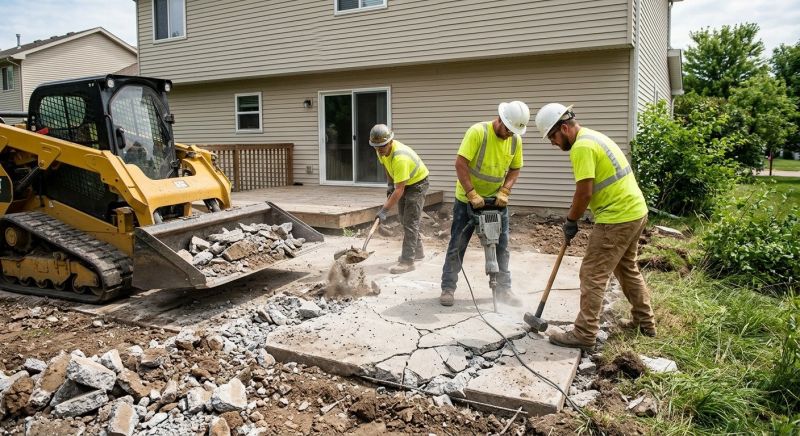Concrete Patio Demolition in Sacramento, CA