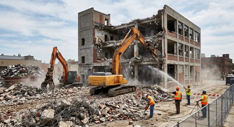 Factory Demolition in Houston, TX