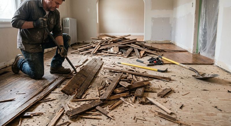 Hardwood Floor Demolition in Sacramento, CA