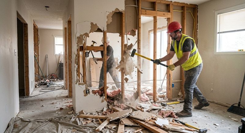 Kitchen Wall Demolition in Sacramento, CA